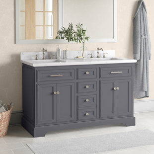 Wayfair | Gray Bathroom Vanities You'll Love in 2022